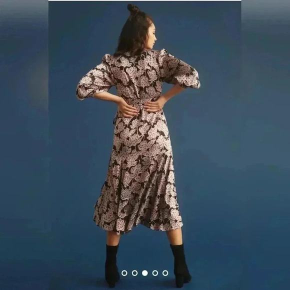 Caballero Floral Wrap Dress Size L - Picture 3 of 9